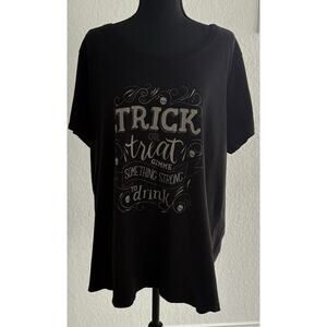 Torrid Black Halloween Short Sleeve T-Shirt Size 3X